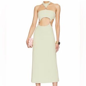 Cult Gaia Olivia Gown in Jade - Halter
Cutout Midi Dress